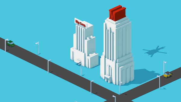 Commercial FTTH network illustration